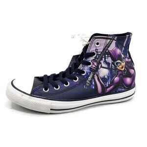 New DC Comics X Chuck Taylor Catwoman All Star High Tops Womens 9.5 Converse